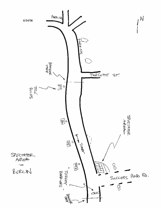 Maine Forest Rally 2006 - Berlin Spectator Area Map